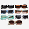 2021 Trendy Chain Element Decorative Designer Classic Vintage Brand Small Square Frame Sunglasses For Men And Women-SunglassesCraft
