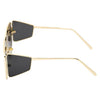 Square Black And Gold Sunglasses For Men And Women-SunglassesCraft
