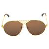 Round Brown And Gold Sunglasses For Men And Women-SunglassesCraft