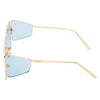 Square Sky Blue And Gold Sunglasses For Men And Women-SunglassesCraft