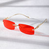 Vintage Rimless Brand Sunglasses For Unisex-SunglassesCraft