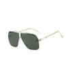 Fashionable Half Frame Oversized Pilot Sunglasses For Men And Women-SunglassesCraft
