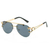 Vintage Rimless Pilot Sunglasses For Men And Women- SunglassesCraft
