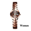 Couple Classic Luxury Stainless Steel Wristband Unisex Combo watches-SunglassesCraft