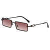 Retro Narrow Square Frame Sunglasses For Unisex-SunglassesCraft