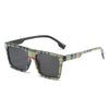 New In Checkered Stripe Square  High Quality Decorative Pattern Shades For Sunglasses Men And Women-SunglassesCraft