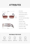 2021 Luxury Boundless Frame Avant-garde Retro Brand Design Sunglasses For Men And Women-SunglassesCraft