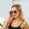 Luxury Rivet Oversized Sunglasses For Unisex-SunglassesCraft