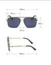 Luxury Rimless Brand Designer Oversized Sunglasses For Men And Women- SunglassesCraft