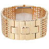 Trendy Gold Stainless Steel Diamond Bracelet Quartz Analog Wrist Watch For Women - SunglassesCraft