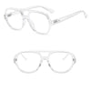 Retro Oversize Square Glasses Frame Classic Flat Light For Men And Women