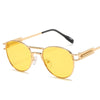 Luxury Brand Quality Round Steampunk Sunglasses For Men And Women-SunglassesCraft