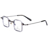 Acetate Metal Small Square Eyeglasses For Unisex-SunglassesCraft