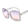 New Gradient Square Oversized Sunglasses For Women-SunglassesCraft