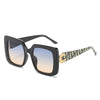 Trendy Big Square Frame Sunglasses For Unisex-SunglassesCraft
