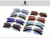 Fashion Rimless Rectangular Well-Known Designer Gradient Color Lens Sunglasses For Men And Women-SunglassesCraft