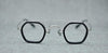 Flat Glass Frame Double Beam Polygonal Glasses For Unisex