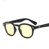 Fashion Johnny Depp Style Round Sunglasses With Clear Tinted Lens For Unisex-SunglassesCraft