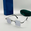 Retro Square Titanium Glasses Frame For Unisex-SunglassesCraft