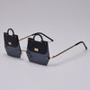 Unique Style Handbag Shape Rimless Sunglasses For Women -SunglassesCraft