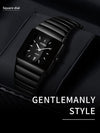 New Fashion Classic Squre  Black Ceramic Watch For Men And Women-SunglassesCraft