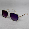 Metal Frame Blue Gradient Sunglasses For Men And Women-SunglassesCraft