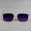 Metal Frame Blue Gradient Sunglasses For Men And Women-SunglassesCraft