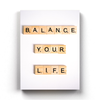 A Balance Life Quotes Art Frame for Wall Decors- SunglassesCraft