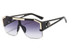 Oversized Square Metal Frame Pilot Brand Sunglasses For Unisex-SunglassesCraft