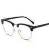 Luxury Vintage Club Master Anti Blue High Quality Clear Lens Designer Metal Eyeglasses Spectacle Frame For Men And Women