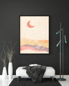 Abstract Art Sun Set Painting Frame for Wall Decor- SunglassesCraft