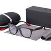 Transparent Clear Square Lens Retro Designer Stylish Brand Sunglasses For Unisex-SunglassesCraft
