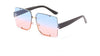 Big Square Vintage Gradient Shades Sunglasses For Unisex-SunglassesCraft