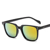 Vintage Brand Designer Shades Square Frame Sunglasses For Unisex-SunglassesCraft