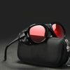 Polarized Luxury Steampunk Brand Designer Vintage Oversized Round Sunglasses For Men And Women-SunglassesCraft