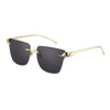 High Quality Metal Rimless Frame Sunglasses For Unisex-SunglassesCraft