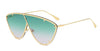 Vintage High Quality Retro Fashion Big Frame Luxury Brand Designer Sunglasses For Men And Women-SunglassesCraft