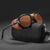 Polarized Luxury Steampunk Brand Designer Vintage Oversized Round Sunglasses For Men And Women-SunglassesCraft
