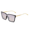 Classic Big Square Metal Frame Sunglasses For Men And Women-SunglassesCraft