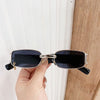 Luxury Vintage Metal Small Square Sunglasses For Men And Women-SunglassesCraft