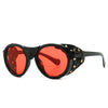 Steam Punk Oval Windproof Vintage Sunglasses For Men And Women-SunglassesCraft