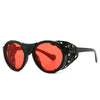 Vintage Polarized Fashion Oversized Round Steampunk Sunglasses For Men And Women-SunglassesCraft