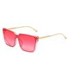 Classic Big Square Metal Frame Sunglasses For Men And Women-SunglassesCraft