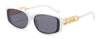 2021 Trendy Chain Element Decorative Designer Classic Vintage Brand Small Square Frame Sunglasses For Men And Women-SunglassesCraft