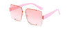 Big Square Vintage Gradient Shades Sunglasses For Unisex-SunglassesCraft