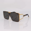 Trendy Oversized Retro Fashion Classic Wide Mirror Sunglasses For Unisex-SunglassesCraft