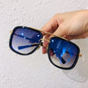Classic Pilot Metal Square Frame Sunglasses For Unisex-SunglassesCraft