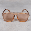 Classic Square Transparent Brown Candy Sunglasses For Men And Women-SunglassesCraft