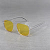 Classic Square Transparent Yellow Candy Sunglasses For Men And Women-SunglassesCraft