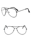 Aviator Style Anti Blue Clear Lens Eyeglasses Frame For Men And Women